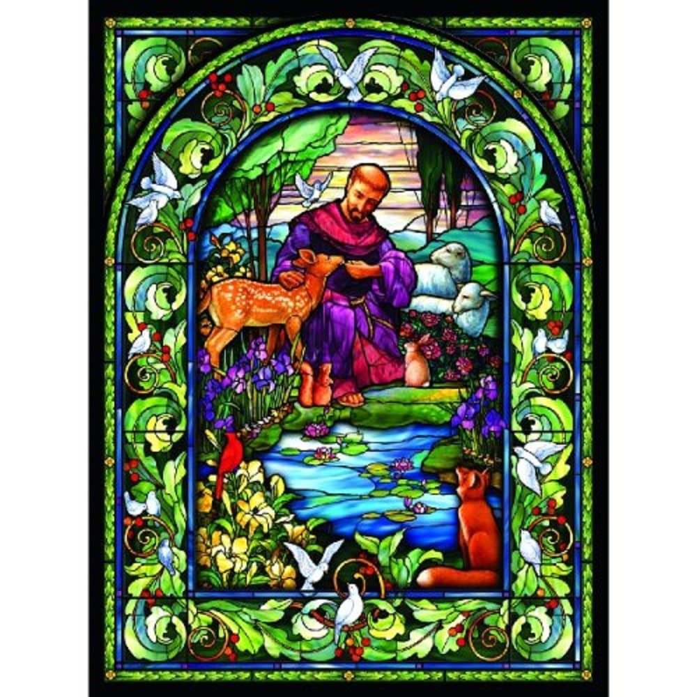 SUNSOUT INC - St. Francis - 1000 pc Jigsaw Puzzle by Artist: Randy Wollenmann - Finished Size 20" x 27" - MPN# 18167