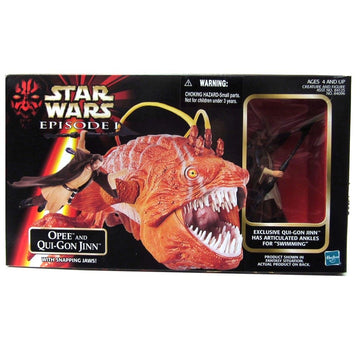 1998 Star Wars Episode I Opee & Qui-Gon Jinn Action Figure