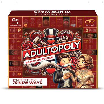 Adultopoly Couples Board Game - Romantic Date Night Game for Partners, Fun Relationship Building Activity, Anniversary and Valentine's Day Gifts