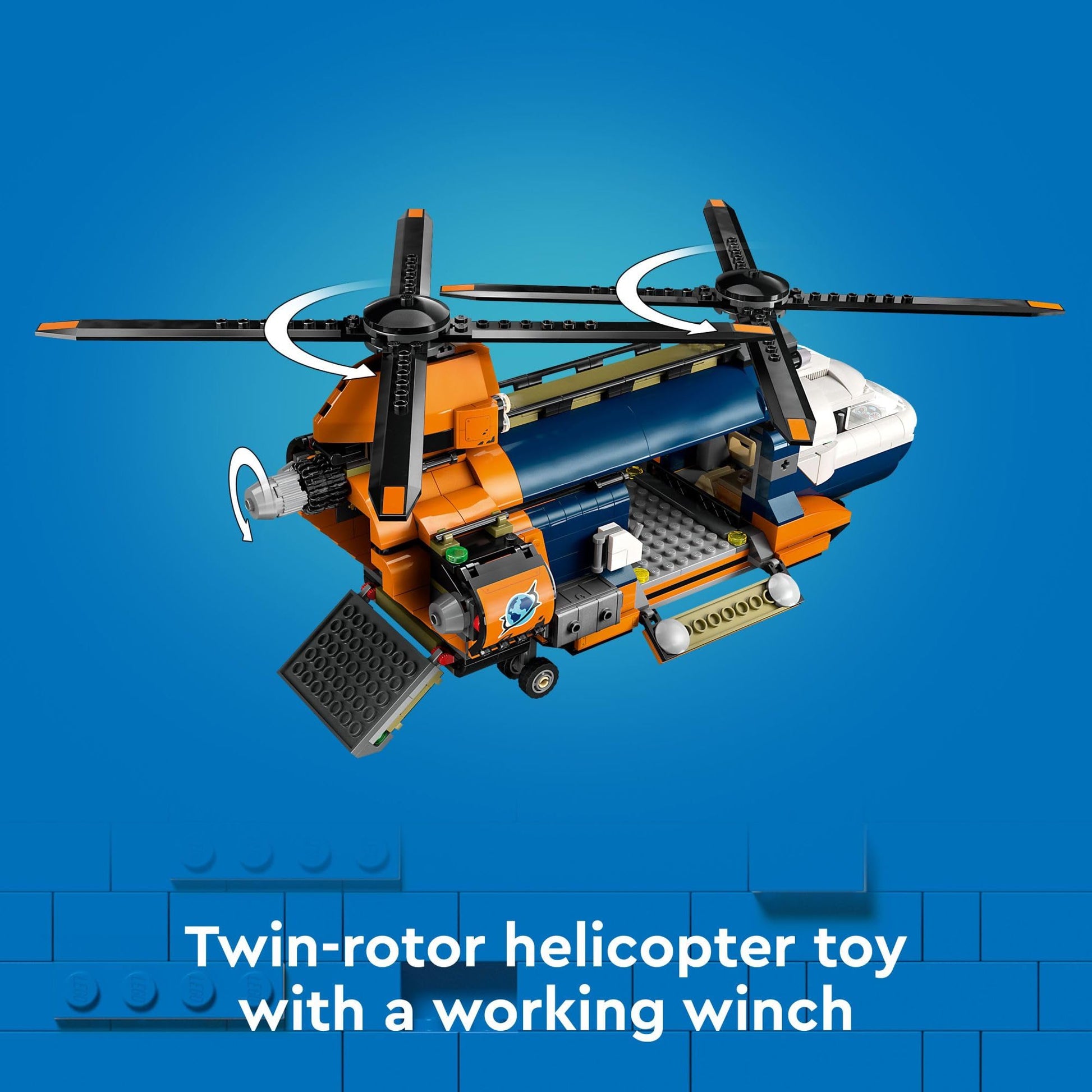 LEGO City Jungle Explorer Helicopter Toy at Base Camp - Kids Toy Adventure Building Set for Boys & Girls, Ages 8+ - with 5 Minifigures & Gorilla