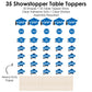 Big Dot of Happiness 2026 Blue Graduation Party Centerpiece Sticks - Showstopper Table Toppers - 35 Pieces