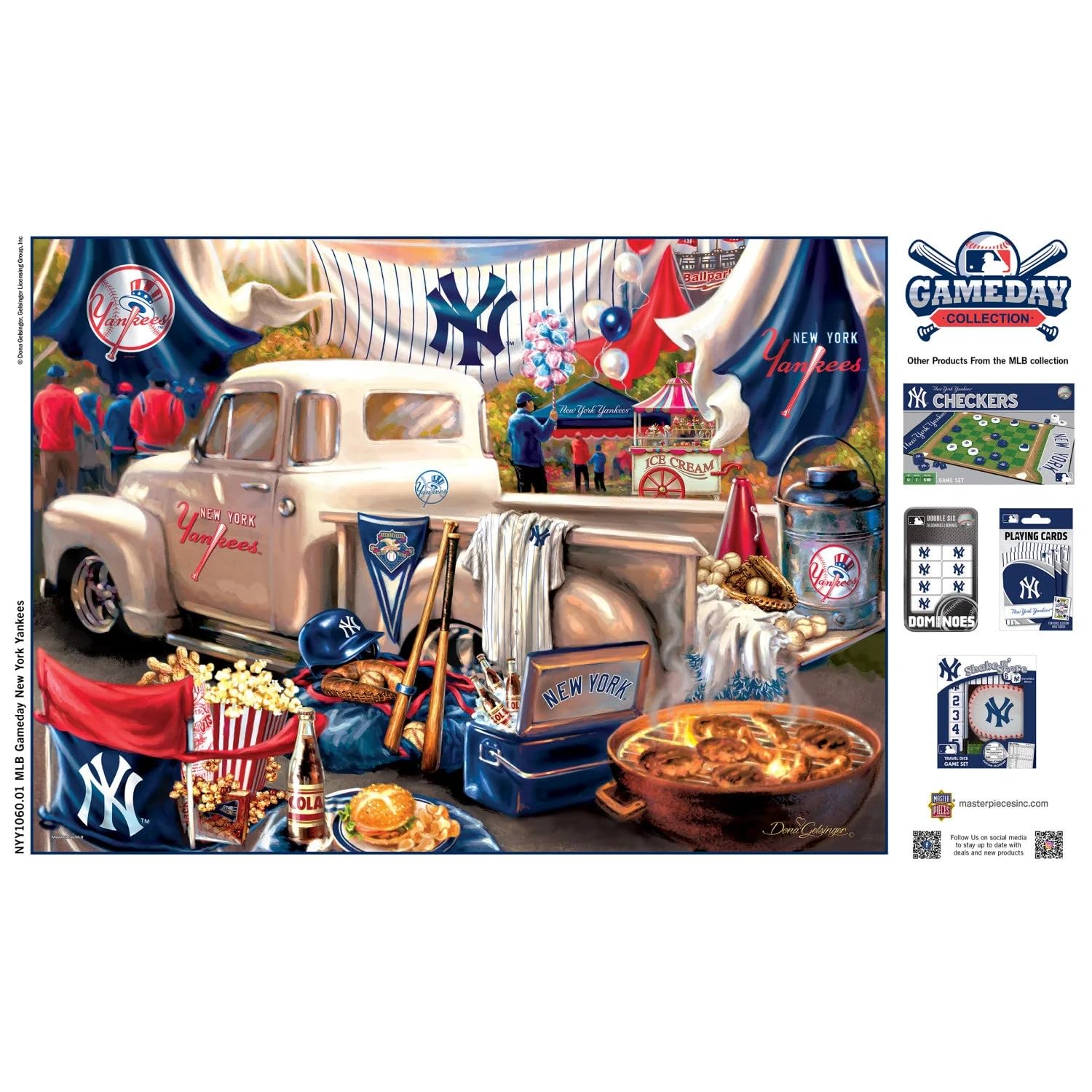 MasterPieces 1000 Piece Jigsaw Puzzle for Adults - MLB New York Yankees Gameday - 19.25"x26.75"