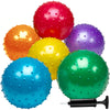 Bedwina 7 Inch Knobby Sensory Balls (6-Pack) Spiky Massage Stress Balls