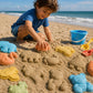 US Toy 9-Piece Eco-Friendly Sand Play Set - Beach Toys for Kids Sandcastle Building Outdoor Sandbox Play Travel Summer Activity Kit