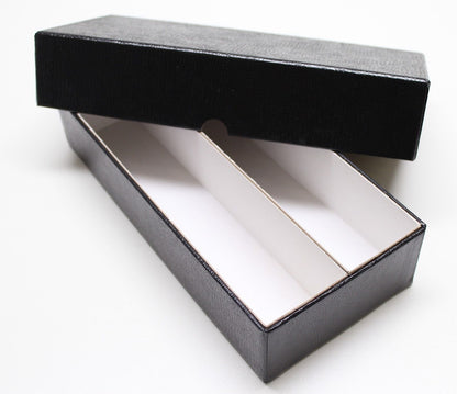 Guardhouse 10 ½" Double Row Heavy Duty Storage Box for 2" Paper and Plastic Coin Holders Black