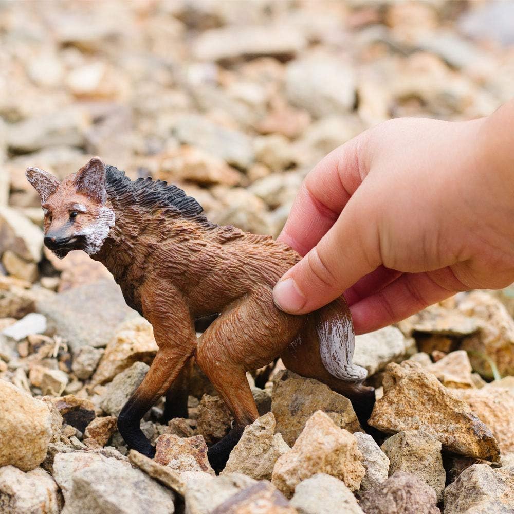 Safari Ltd. Maned Wolf Figurine - Realistic 4" Animal Figure - Educational Toy for Boys, Girls, and Kids Ages 3+