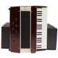 Dselvgvu Miniature Accordion with Case Mini Musical Instrument Accordion Replica Collectible Figurines Dollhouse Accessories Model Home Decoration