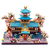 wriyvngs Micro Building Block Set, Chinese Suzhou Garden Architecture Model Kit with Cherry Blossom Bonsai Tree, Japanese Sakura House Model, DIY