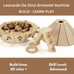 Pathfinders STEM Kit - Leonardo da Vinci Tank | Build It Yourself Wooden Model | Educational Engineering Project for Kids & Teens | Historical