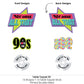 Big Dot of Happiness 90's Throwback - 1990s Party Centerpiece Sticks - Table Toppers - Set of 15