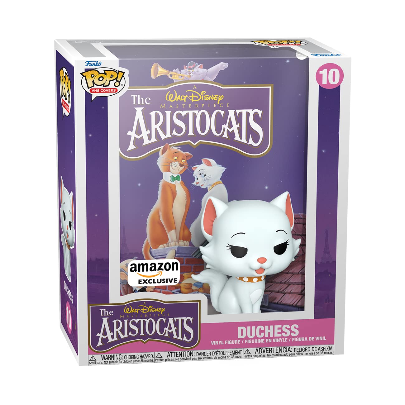 Funko Pop VHS Cover: Disney - Duchess - The Aristocats - Amazon Exclusive - Collectable Vinyl Figure - Gift Idea - Official Merchandise - Toys for