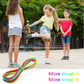 Gejoy 5 Pieces Chinese Jump Ropes for Kids Elastic Stretch Game