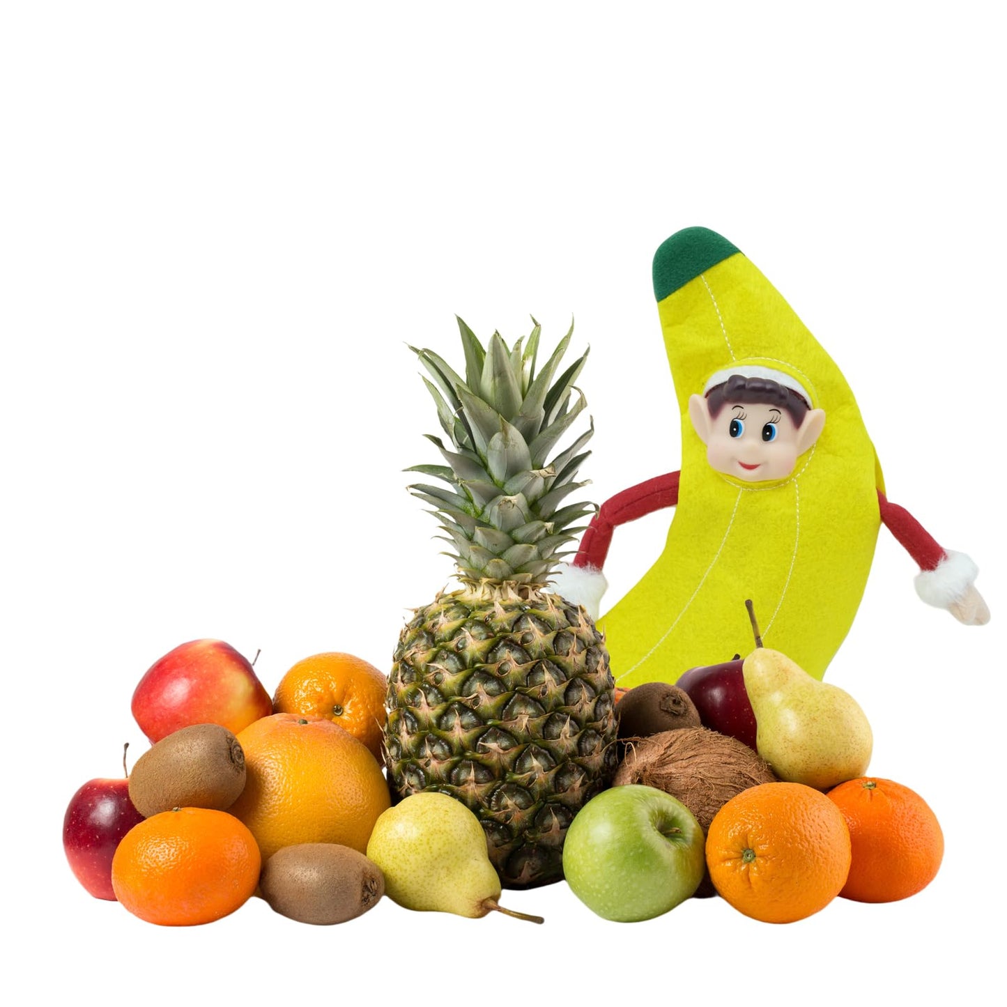 LovelfStory Christmas Elf Doll Accessories Clothes,Avocado Banana Couture Outfits Holiday for Boy or Girl Elf Doll, Doll is not Included. (Banana)