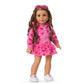 American Girl, Truly Me, Pink Hearts Hoodie Dress with Sunglasses, Doll Clothes, for 18-inch Dolls, 3pcs, Ages 6+