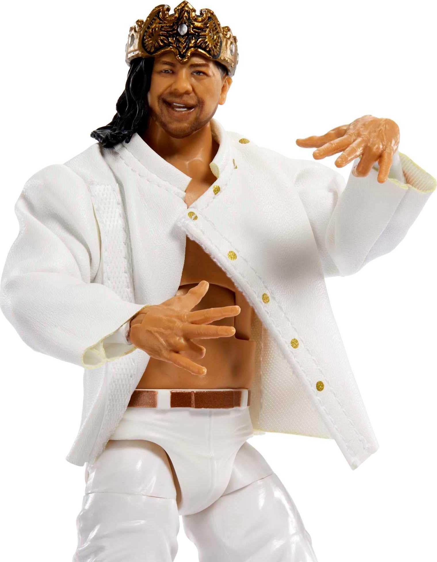 Mattel WWE King Nakamura Elite Collection Action Figure, 6-inch Posable Collectible Gift for WWE Fans Ages 8 Years Old & Up