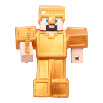 Goo JIT Zu Minecraft Stretchy Figures, Creeper, Skeleton, Gold Armor Steve