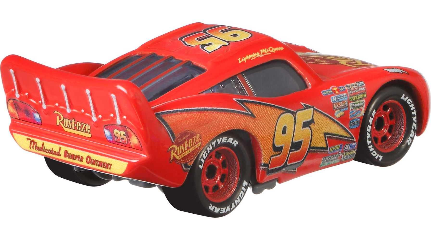 Mattel Disney and Pixar Cars 1:55 Scale Die-Cast Vehicles, Collectible Toy Cars, Lightning McQueen