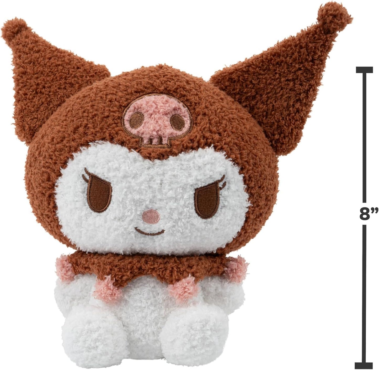 Hello Kitty and Friends 8" Plush 2-Pack - Hello Kitty & Kuromi - Officially Licensed - Get Two 2025 Authentic Limited Edition Collectible Soft Stuffed