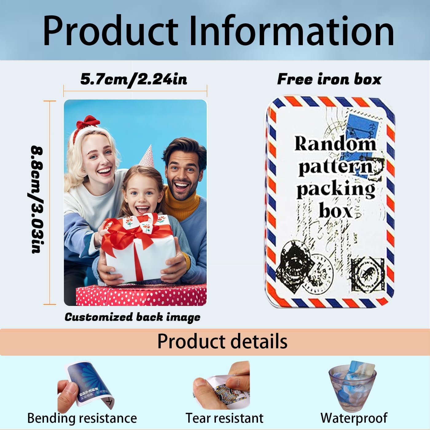 PRIVATEDIY Custom Playing Cards,Make Own Customized Playing Card Present for Party,Family,Weddings,Business,Activities,and More (Single/Bulk)