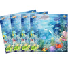Ocean Under The Sea Party Paper Napkins 60pcs Ocean Party Decor Sea Animal Disposable Napkins for Underwater World Sea Life Theme Baby Shower 1st 2nd