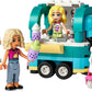 LEGO Friends Mobile Bubble Tea Shop Toy Building Set 41733, Fun Pretend Play Toy Vehicle Set with Toy Scooter, Mobile Cart, Cash Register, Play Store