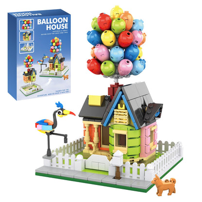 JYLWSMHMU Up Balloon House Building Blocks Set Classic Film Brick Model Collectible 12.8in Tall Display Shelf Gift 658 Pcs