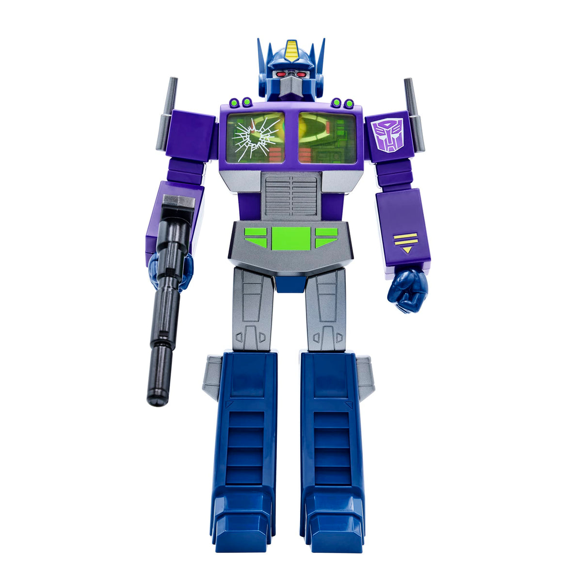 Super7 Transformers Optimus Prime (Shattered Glass Purple) 11 in Super Cyborg Action Figure