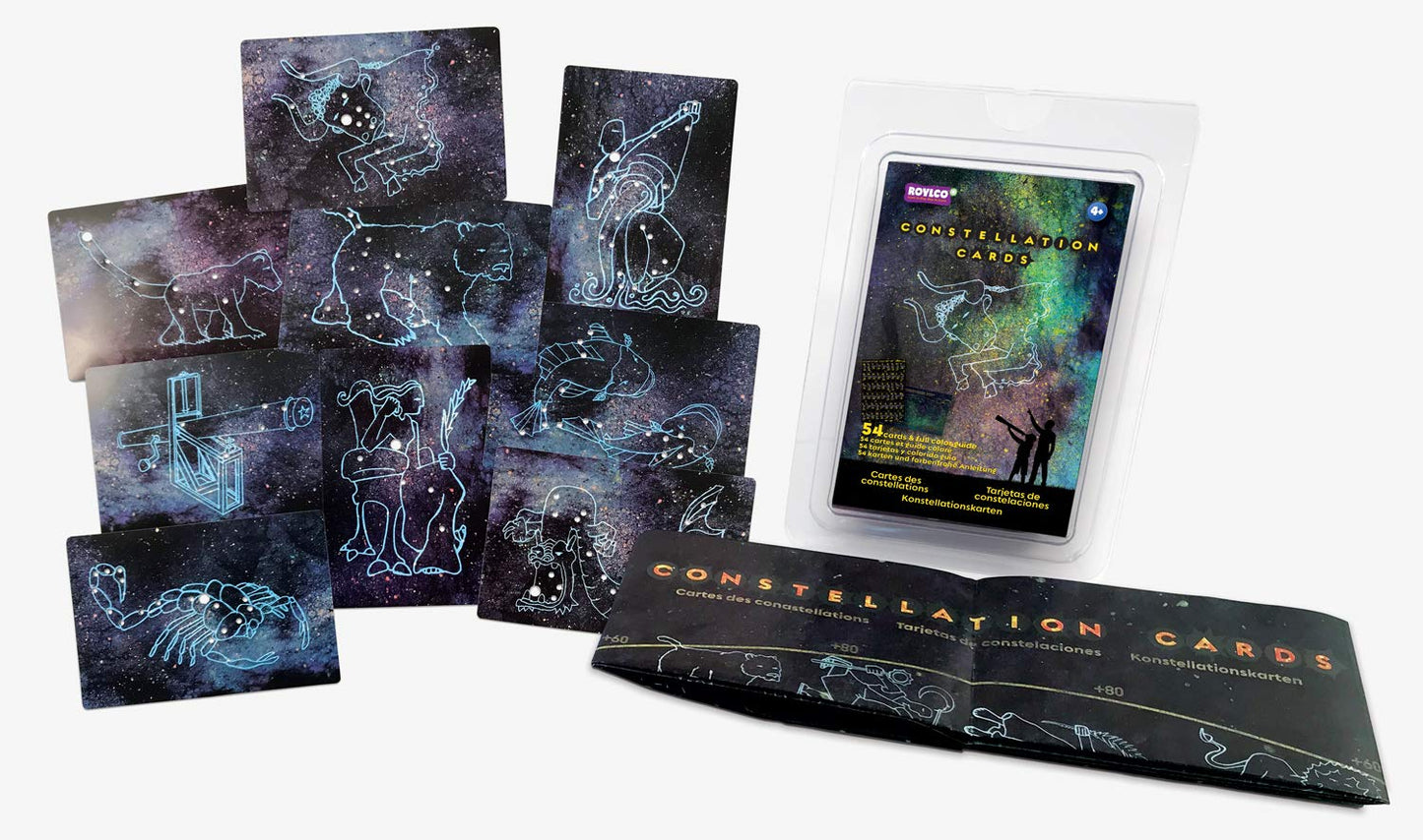 Roylco Astronomical Constellation Cards, Light Table Activity, STEM Educational Flashcards, Large and Easy to use, Sturdy, Water Resistant, Quality