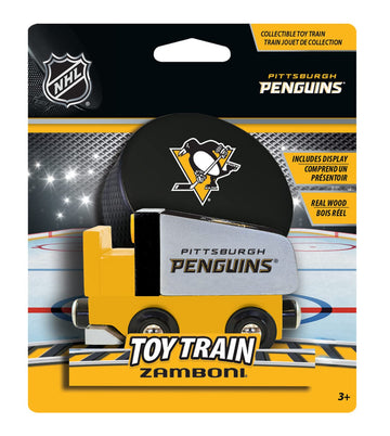 MasterPieces Wood Zamboni - NHL Pittsburgh Penguins - Officially Licensed Toddler & Kids Toy