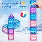 BENOKER Castle Magnetic Tiles, 3D Building Blocks STEM Educational Kids Toys for Pretend Play, 3 4 5 6 7 8 Year Old Birthday Gifts for Boys and Girls