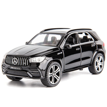 WAKAKAC 1/32 Scale AMG GLE 63S SUV Toy Car, Alloy Diecast Collectible Pull Back Car Model with Light and Sound Toy Vehicles for Adults Boys Girls Gift