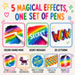 Marvin's Magic - 30 Amazing Magic Pens - Color Changing Pen Art - Create 3D Lettering, Write Secret Messages - Stationery Supplies, Art Supplies