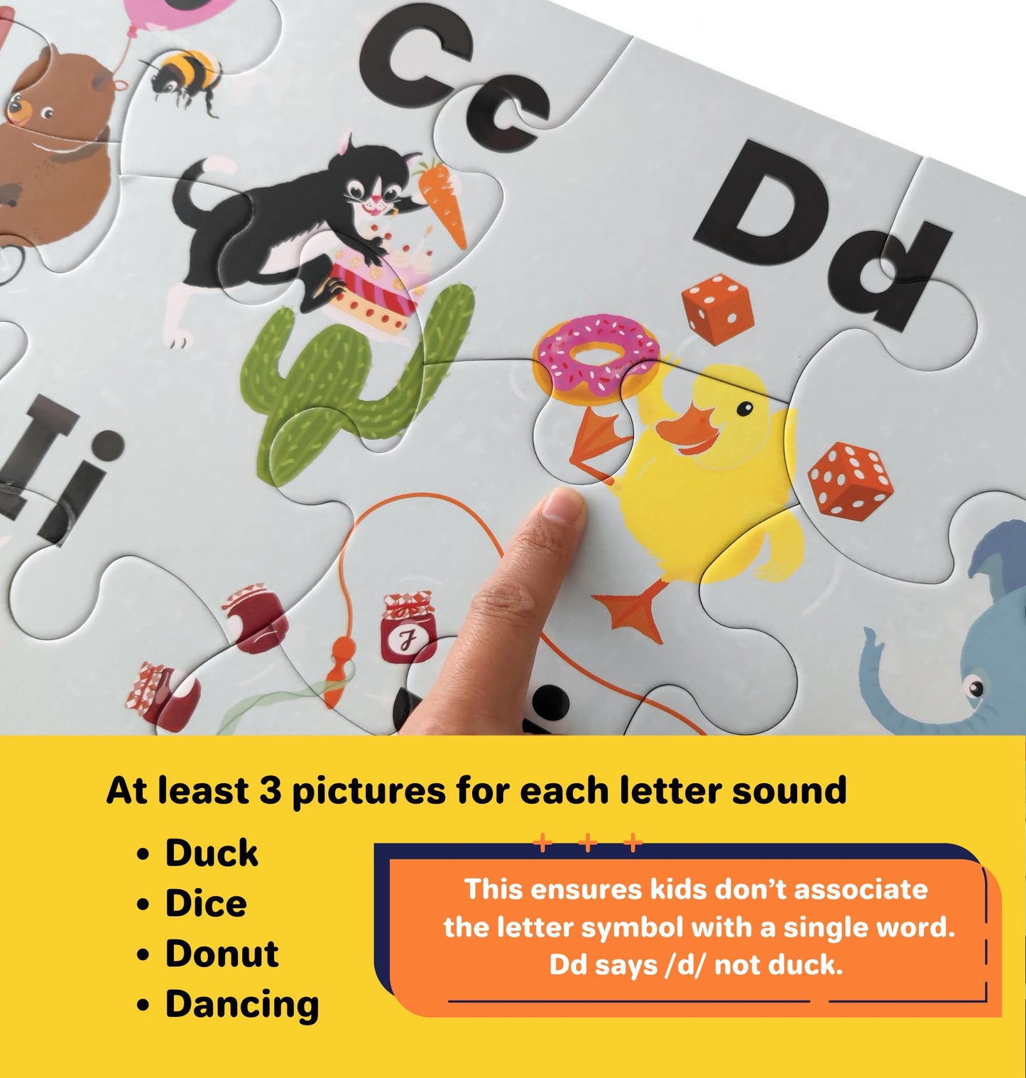 Animal Antics Alphabet Puzzles for Toddlers 3-5, ABC Puzzle, Toddler ABC Learning Toys, Preschool & Kindergarten Learning Toys for Kids