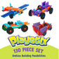 POPULAR PLAYTHINGS Playstix, Building Sticks Kit for Kids, Construction Stem Building Toy Gift for Boys & Girls - 130 Piece