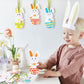 Fennoral 12 Pack Bunny Craft for Kids Make You Own Rabbit Foam Stickers Ornament DIY Easter Arts and Crafts for Party Decoration Easter Gifts
