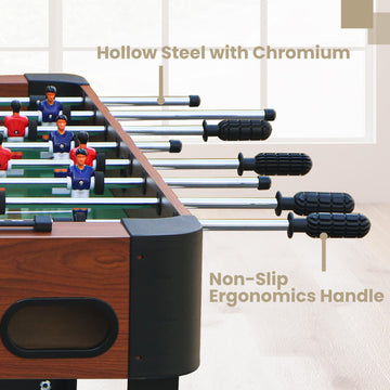 Rovibek 48” Foosball Table, Competition Soccer Game Tables for Adults Kids Teens, Table Games Includes 2 Balls & Sturdy Leg Levelers, Perfect for Home