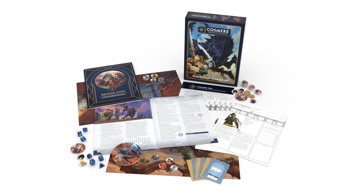 Cosmere RPG - Stormlight Starter Set by Brotherwise Games | Ages 13+ | 1-6 Players | Complete Beginner-Friendly Introduction to Roshar | 2026 Origins