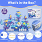 JANZOMM Ocean Building Blocks for Toddlers, 57PCS Stacking Interlocking Toy with Sea Animals & Plants, STEM Educational Kit for Kids Ages 3+