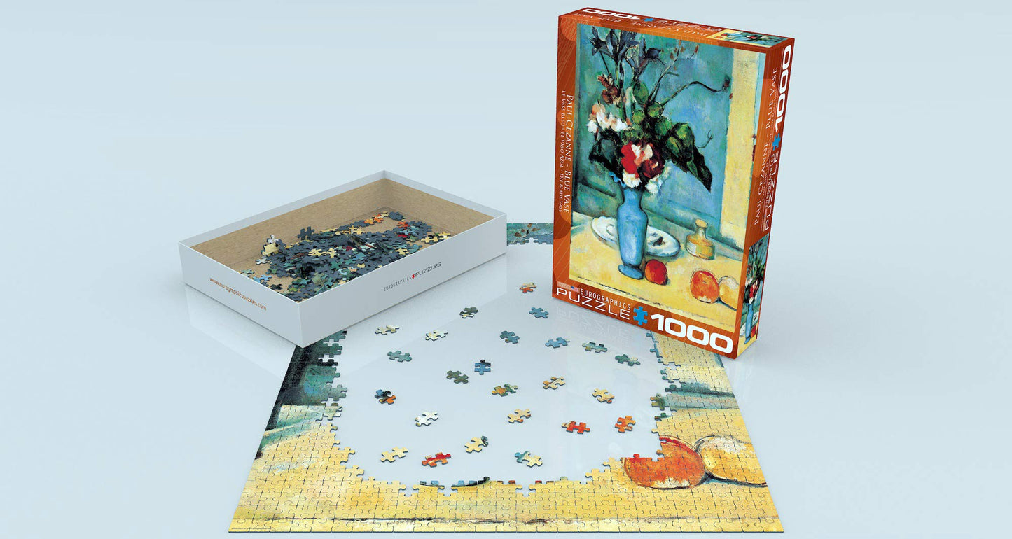 EuroGraphics Blue Vase by Cezanne 1000 Piece Puzzle