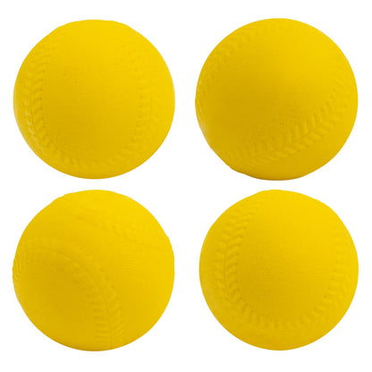 Franklin Sports XT Foam Replacement Baseballs - 4 Pack - Yellow