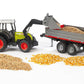 Bruder 02112 Claas Nectis 267 F with Front Loader & Tipping Trailer
