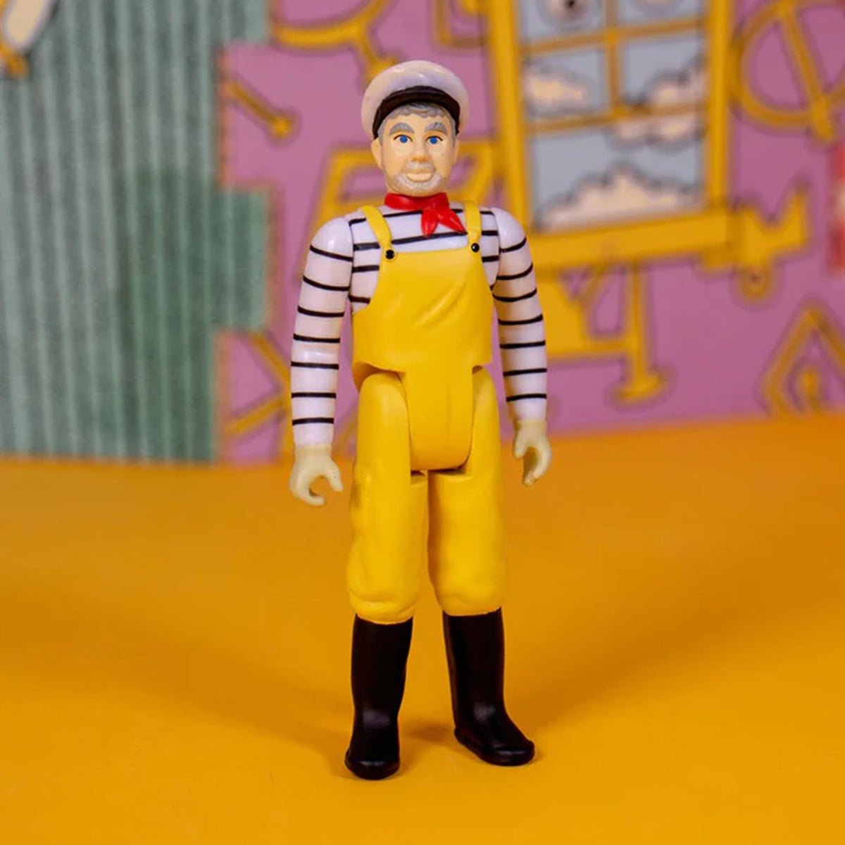 Super 7 Pee Wees Playhouse Captain Carl Reaction Figure