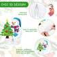 9 Pieces Christmas Honeycomb Centerpieces Table Decorations, Snowman Merry Xmas 3D Honeycomb Table Decorations for Christmas Winter Holidays Dining