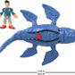 Fisher-Price Imaginext Jurassic World Dinosaur Toy Camp Cretaceous Mosasaurus & Kenji Figure Set for Pretend Play Kids Ages 3+ Years