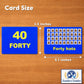 Number Flash Cards for Toddlers - Toddler Math Flash Cards - Learn Counting Flashcards Numbers 1-50 -Help Kids Count Games | Kids Toys Numbers Match