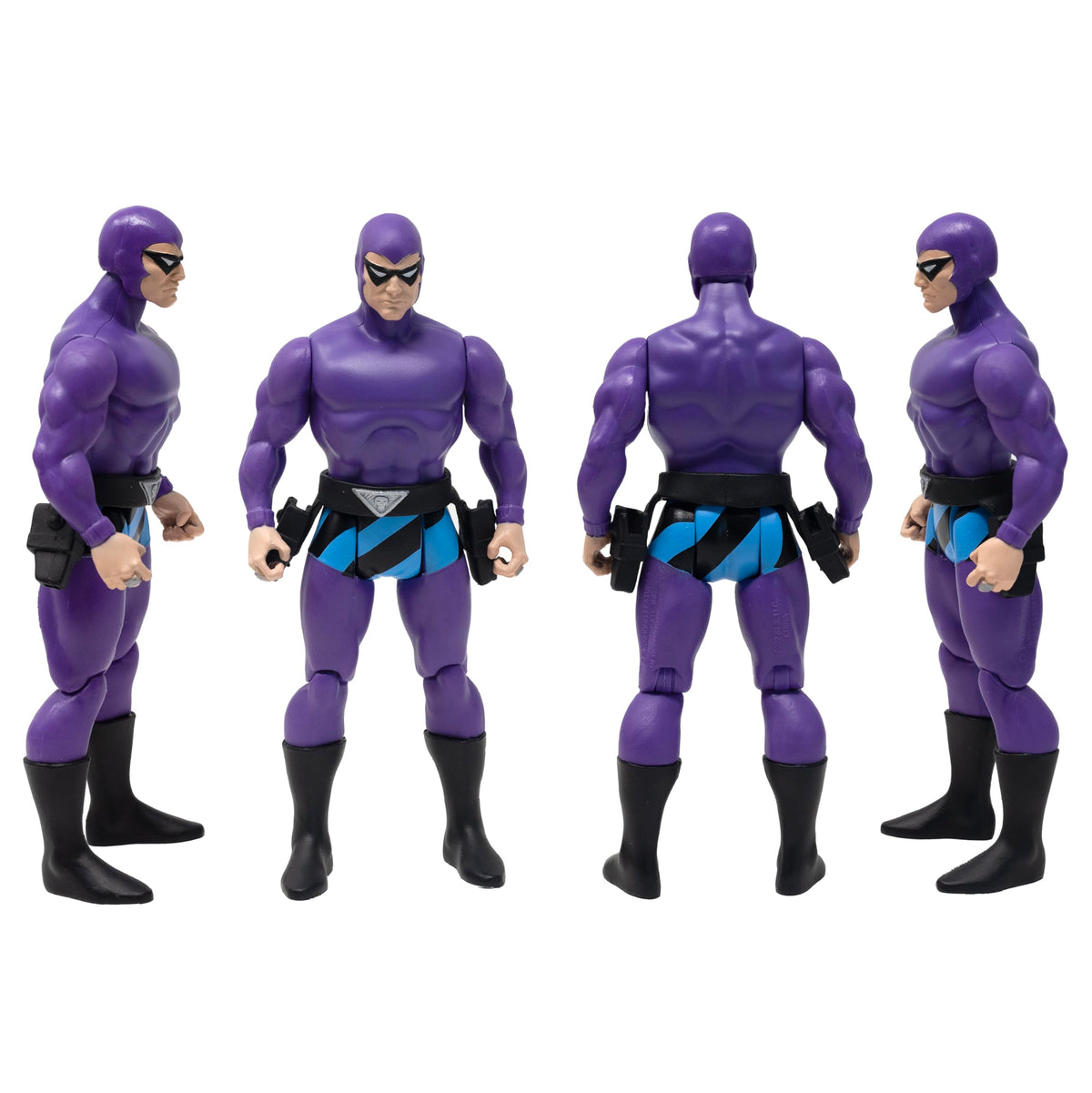 Boss Fight Studio The Phantom, King Features Comics Power Stars Collectible Action Figure - Retro-Style Figurine with Accessories, Detailed Sculpting