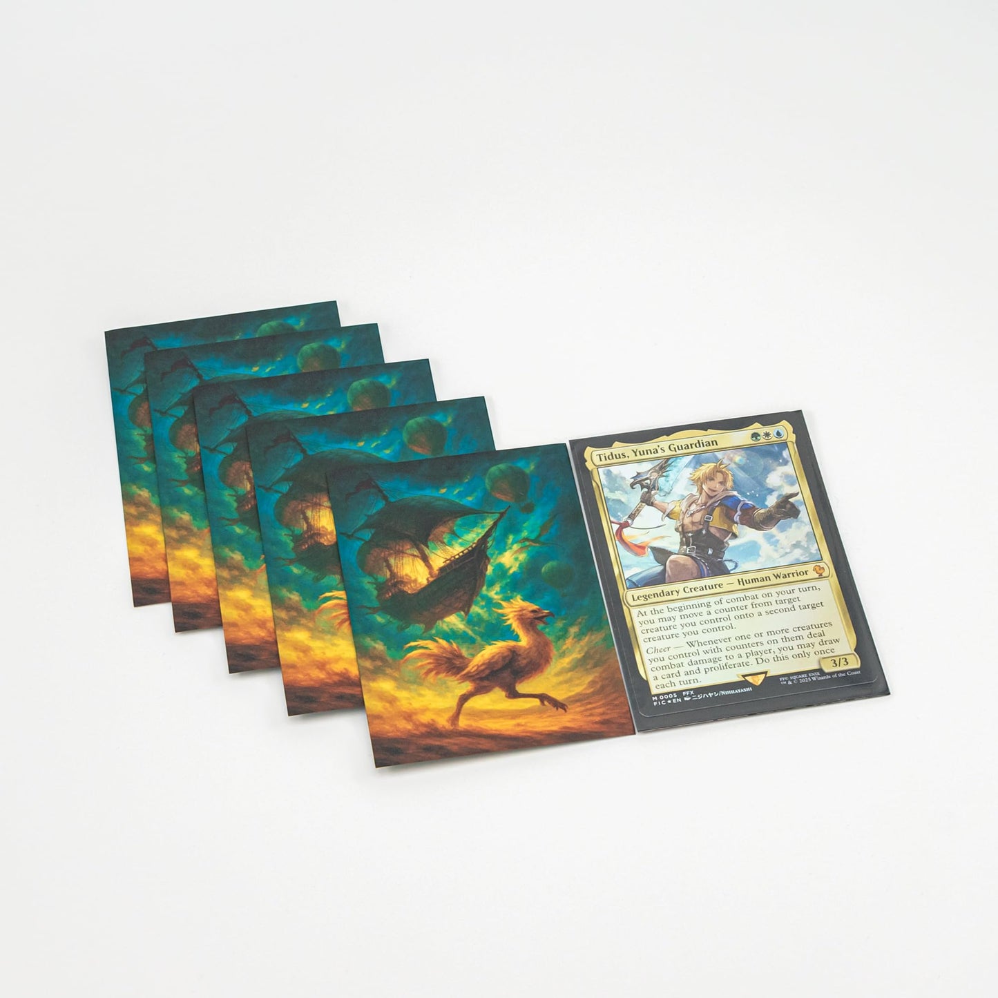 MTG Sleeves by Arcanum Industries, 103 Matte Card Sleeves for Magic The Gathering & TCG - Premium Shuffle Feel & Borderless Art with Black Interior