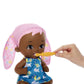 My Garden Baby Brush & Smile Little Bunny Baby Doll (12-in) with 3 Accessories and 2-in-1 Reversible Outfit, Blue Hat, for Kids Ages 2Y+