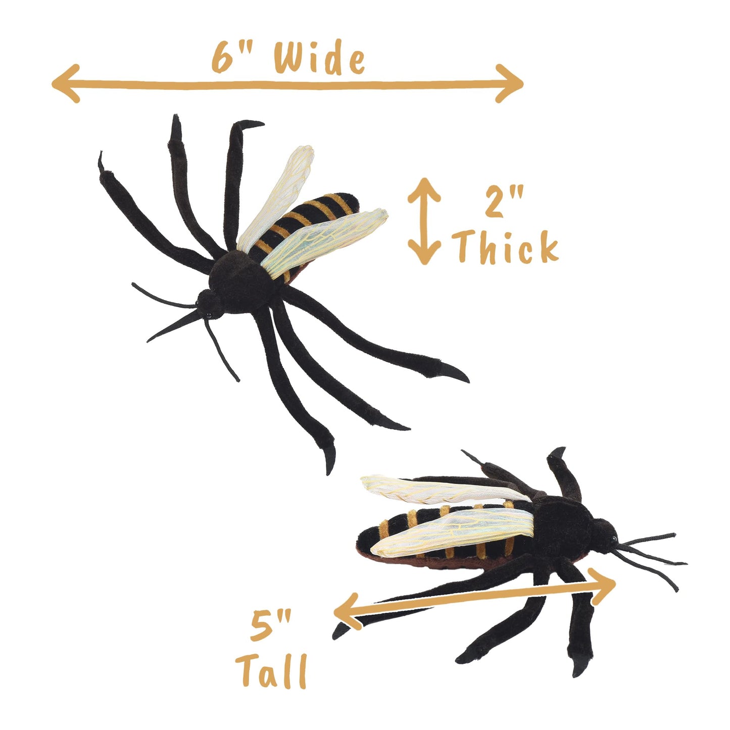 GIANTmicrobes Mosquito Plush - Learn about this Blood Sucking Insect and the Diseases it Carries, Unique Educational Gift for Friends, Students