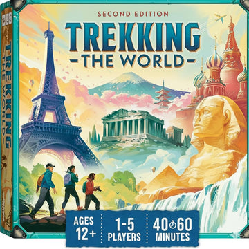 Underdog Games Trekking the World 2nd Edition - Award-Winning Board Games for Kids & Adults Ages 12+ - Easy-to-Learn Strategy Journey